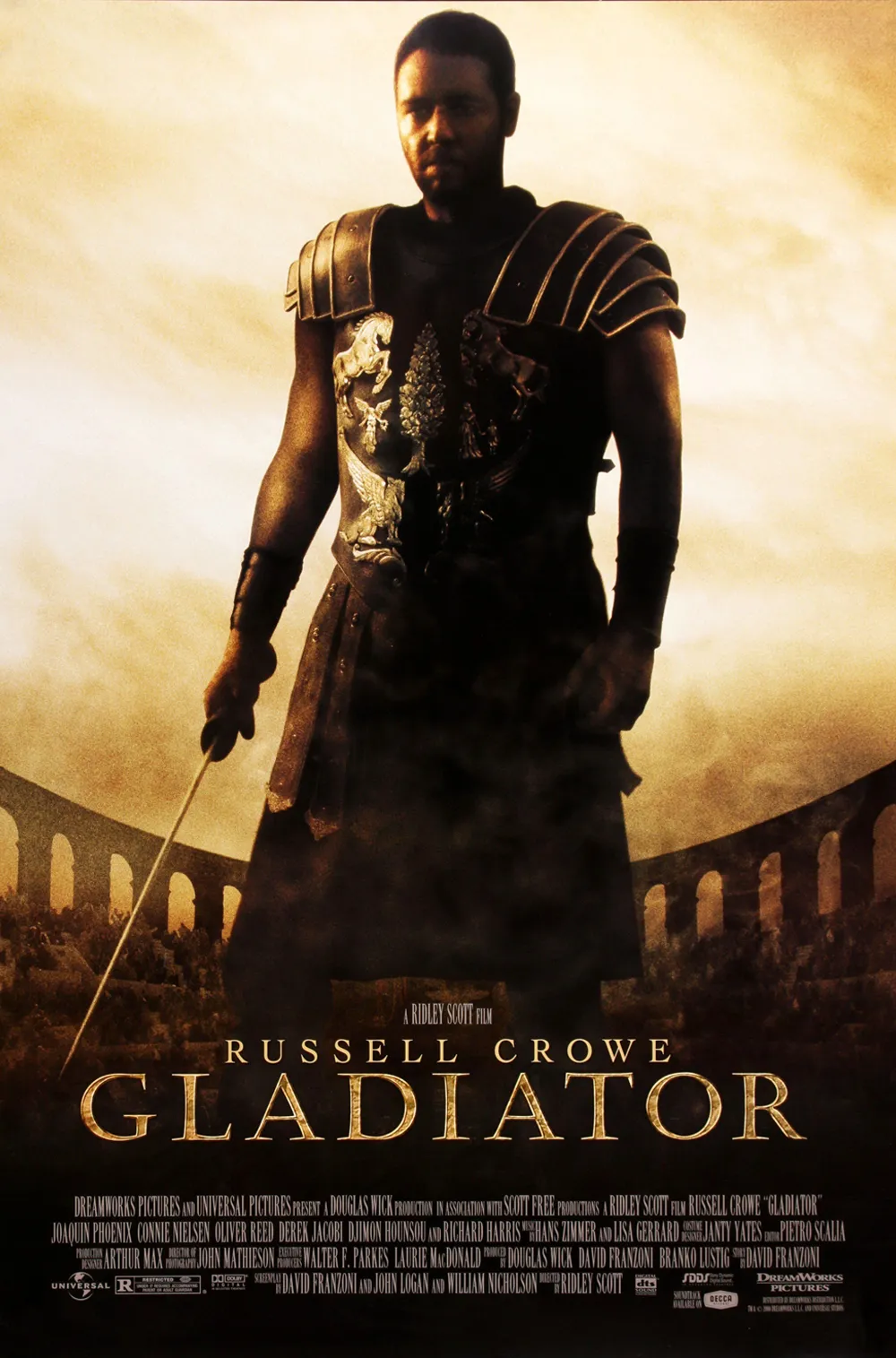 Movie poster for Gladiator released in 2000